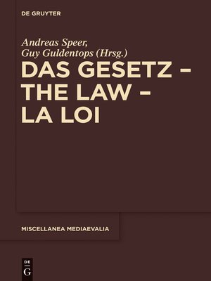 cover image of Das Gesetz – the Law – La Loi